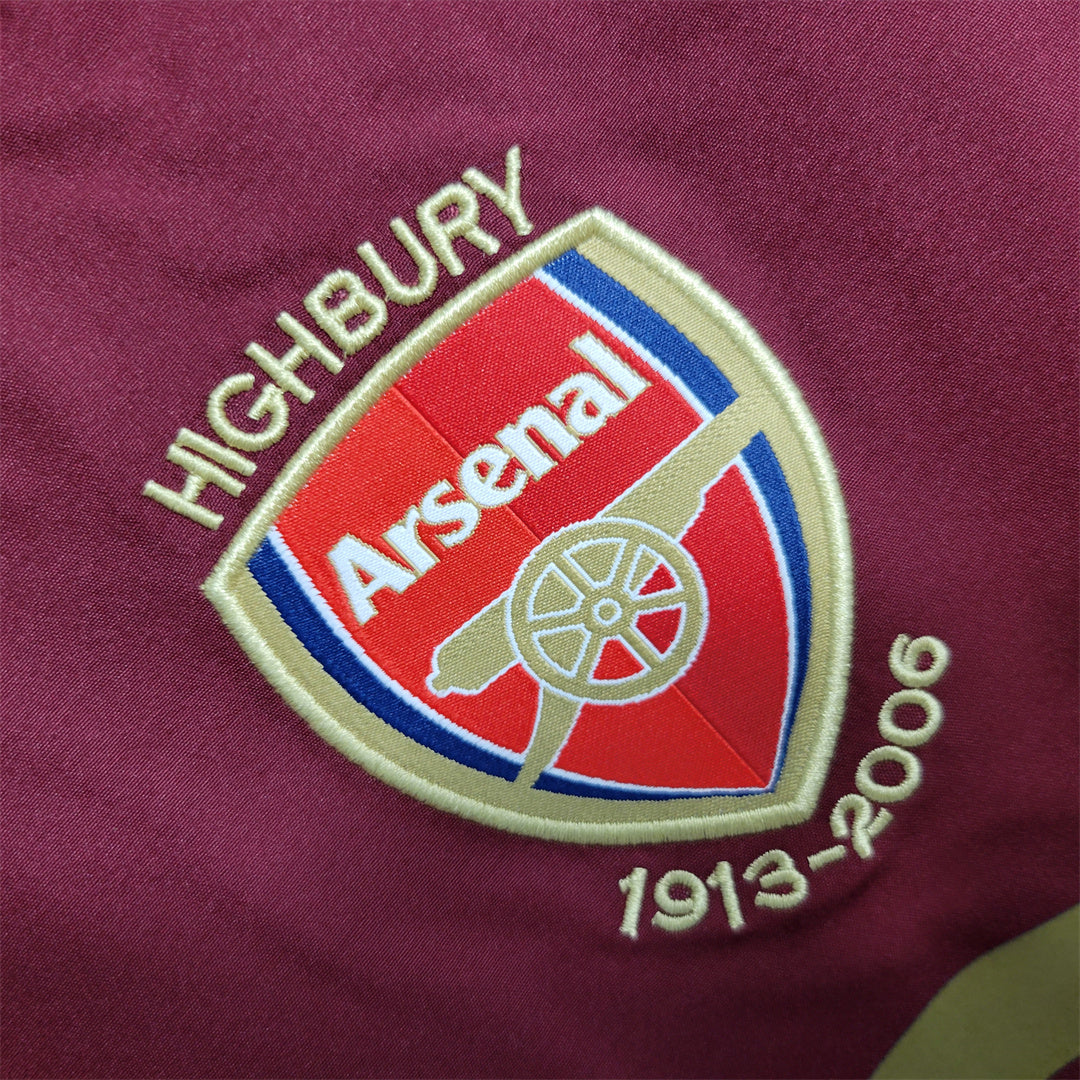 Maillot Arsenal domicile manche longue ’rouge’ 2006/2007