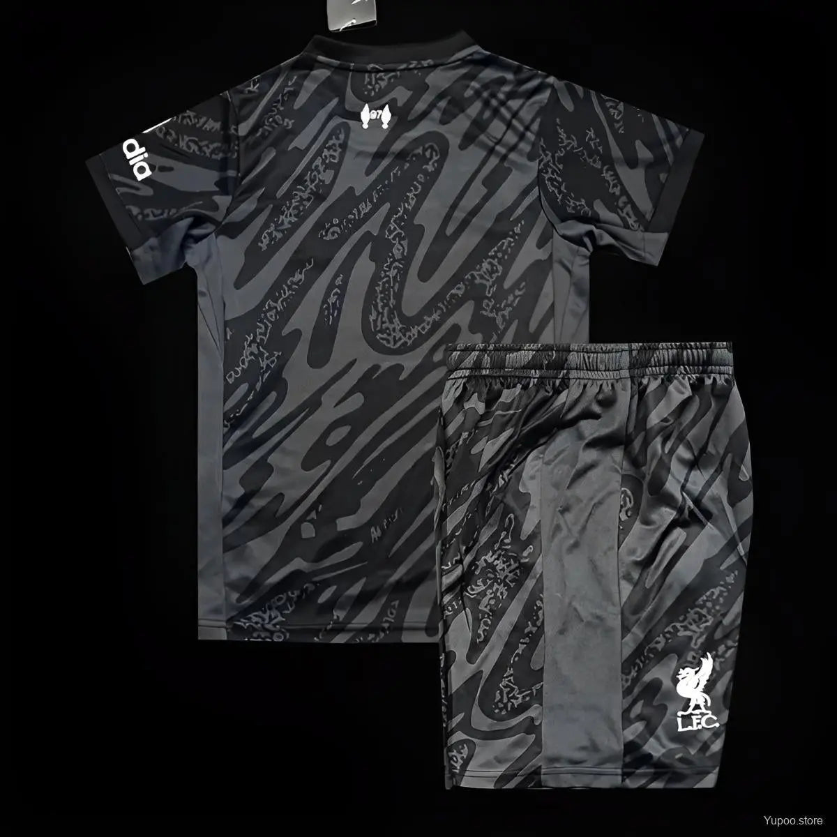 24/25 Ensemble Enfant Liverpool Black Goalkeeper L'Univers Du Maillot