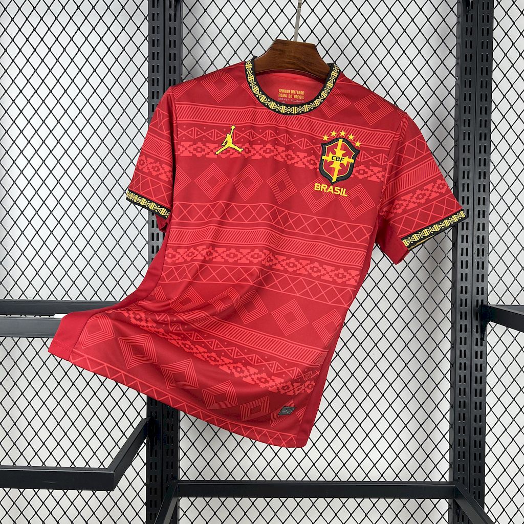 Maillot Brésil x Jordan édition rouge 2025