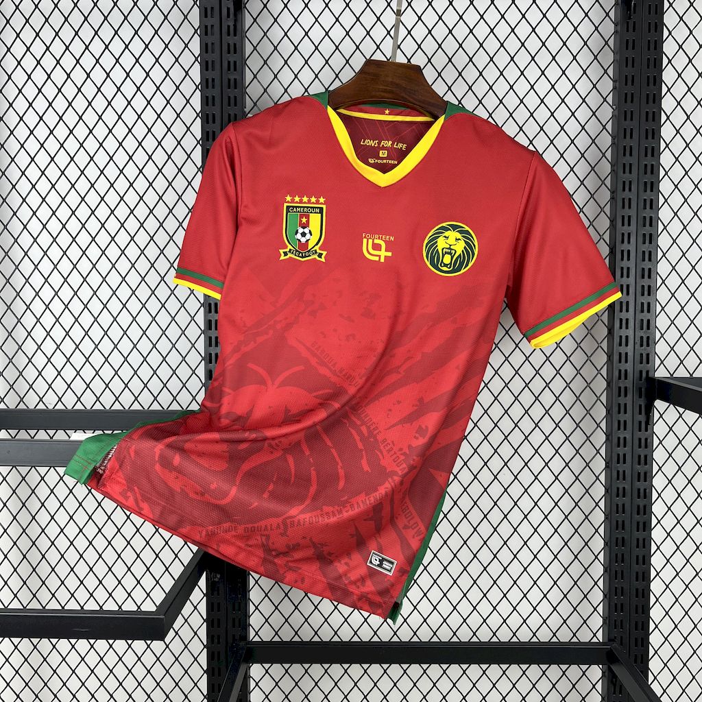 Maillot Cameroun domicile ’rouge’ 2025