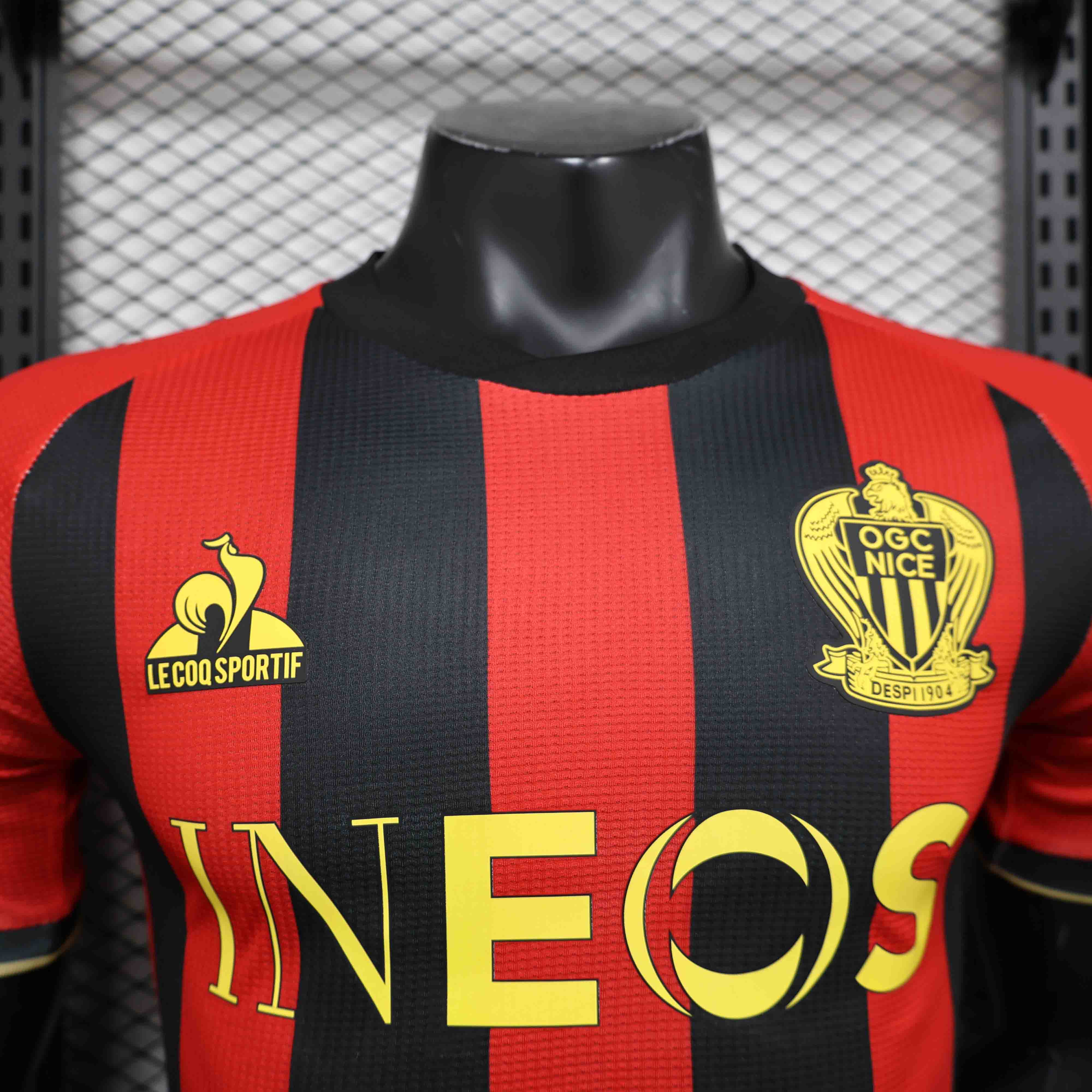 Maillot OGC Nice domicile ’noir et rouge’ 2024/2025